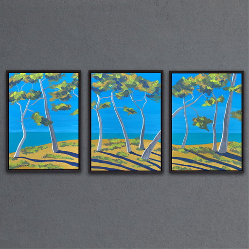 3 pinturas al gouache sobre papel A5 (21x15cm)