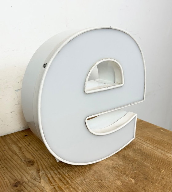 Image 1 of Vintage Illuminated Letter E , 1980s