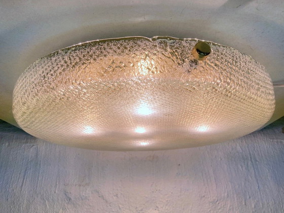 Image 1 of XXL plafondlamp uit de jaren 70/80, VM Vetri Murano