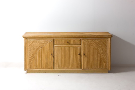 Dressoir van rotan uit de jaren 80 – Ladekasten, Wicker (photo 6 of 12)