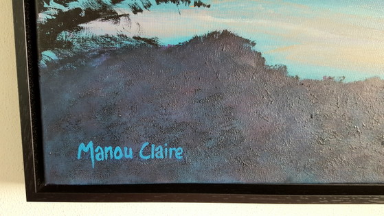 Manou Claire - Tramonto romantico – Dipinti e disegni, Wood, Canvas (photo 5 of 9)