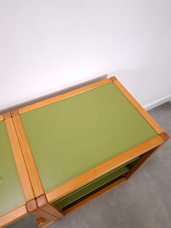 Design Flötotto Profilsystem Mobile modulare – 4 parti – Faggio verde, Mobile 1 – Credenze, Glass, Wood (photo 18 of 24)