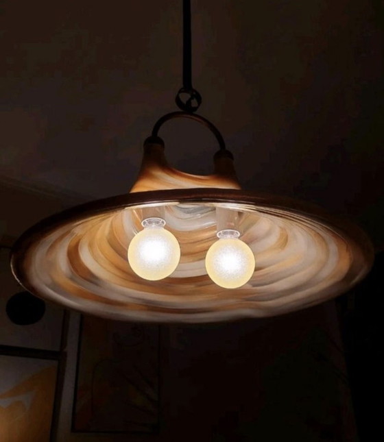 XXL Space Age hanglamp (64 cm) – Acryl – Verzamelobject uit de jaren 70, Mid Century – Hanglampen, Metal (photo 4 of 8)