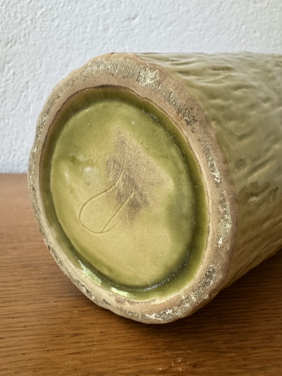 Image 1 of Triangular ceramic vase from the 60s