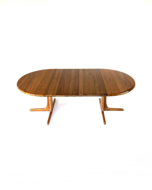 Vintage Danish extendable dining table, Juul Kristensen '70
