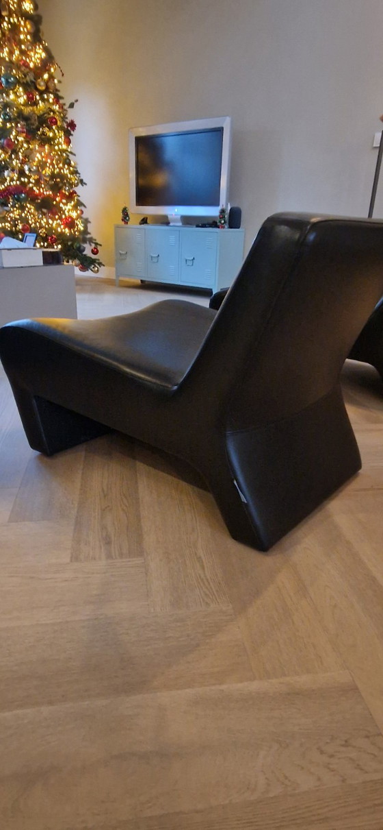 Image 1 of Machalke Crack 60 fauteuil(s) – zwart leer – Duits design