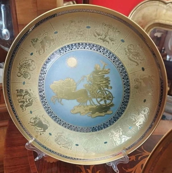 Image 1 of Zwei dekorative Teller aus der Morbelli Gold- und Platinkollektion