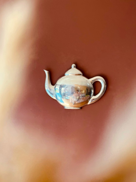 Image 1 of Sixties theepot leuke wanddecoratie 