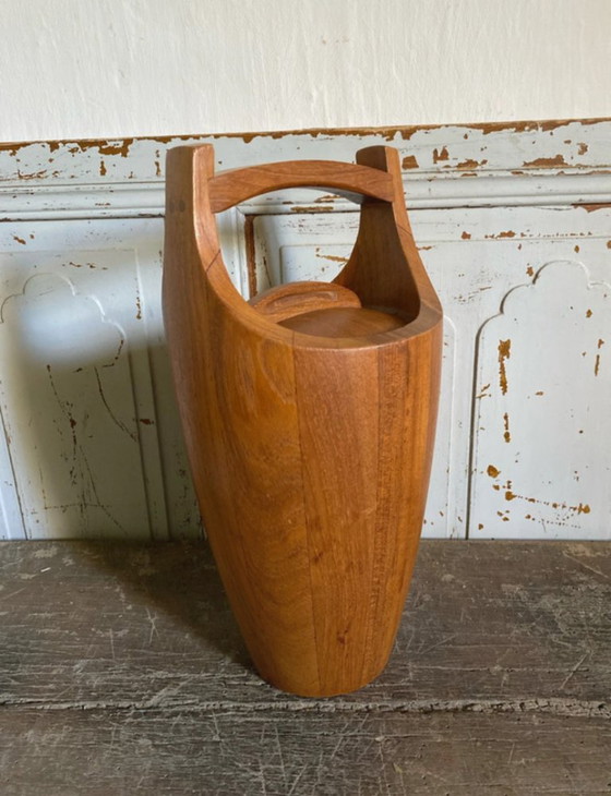 Jens Quistgaard, secchiello per il ghiaccio in teak anni '60 – Accessori da tavola, Legno (photo 5 of 11)
