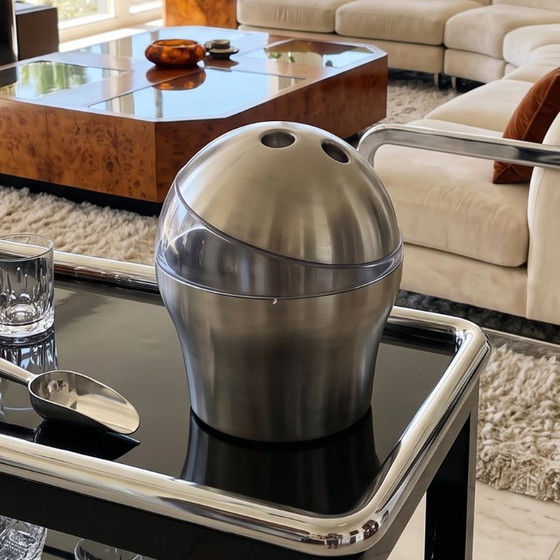 Image 1 of WMF Space Age "Bowling Ball" ijsemmer uit de jaren 70. Gemaakt in Duitsland.