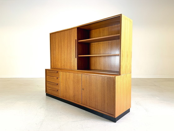 Image 1 of Mid Century Wk Meubilair Teak Dressoir Kastplank Vintage