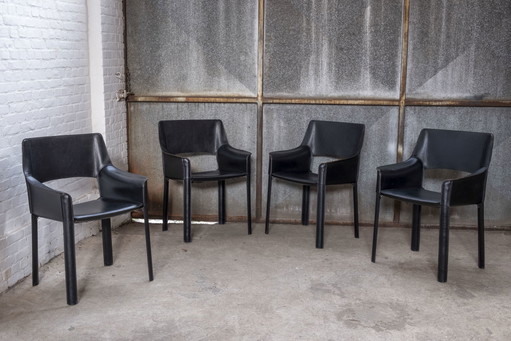 4x De Couro uit Brazilië Fauteuils