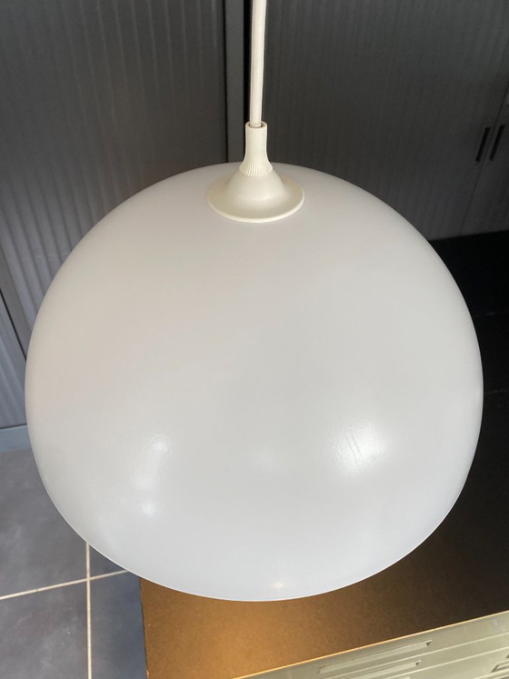 Lampe Suspension Lustre Plafonnier Blanc Industriel E27 – Metal (photo 13 of 14)