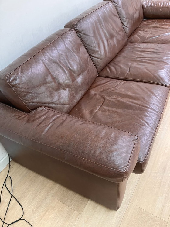 Vintage Leather Three-Seater Sofa by Perida – 3-5 seaters (photo 4 of 13)