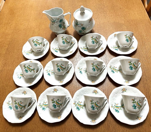 Service à Café/Thé 26 Pièces en Porcelaine de Sologne