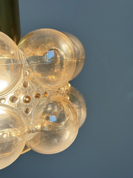 Image 1 of Mid-Century Bubble Glass Pendant Lamp by Helena Tynell for Glashütte Limburg, Germany, 1960s