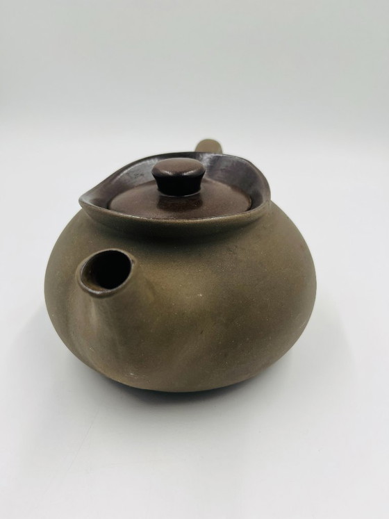 Teiera in gres "Ringeling" di Herman Zaalberg, Accessori da tavola, Ceramica, Marrone, Rustic (foto 3 di 10)