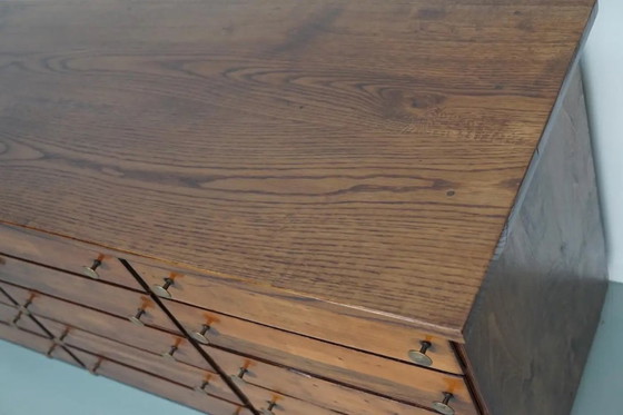 Image 1 of Alter deutscher Apothekerschrank aus Kiefer und Eiche, 1950er Jahre