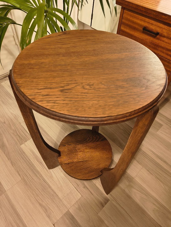 Image 1 of Tavolino laterale o tavolino portavasi in legno