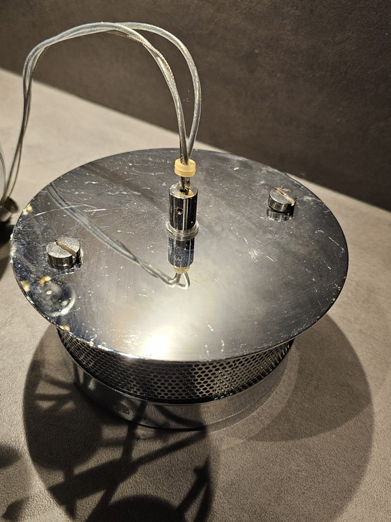 Image 1 of Space age lamp zilver planeten