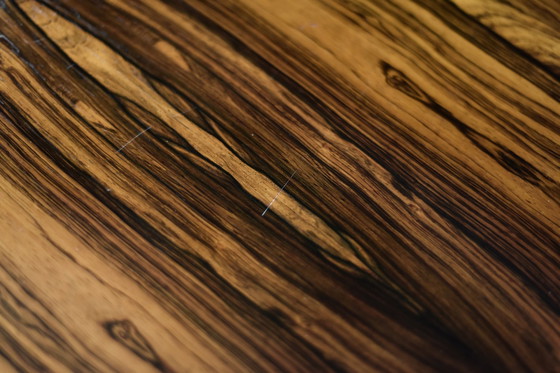 Image 1 of Tavolino da caffè grande vintage Mid-Century moderno in palissandro e alluminio di HMB Möbler Rörvik, Svezia, anni &#39;60