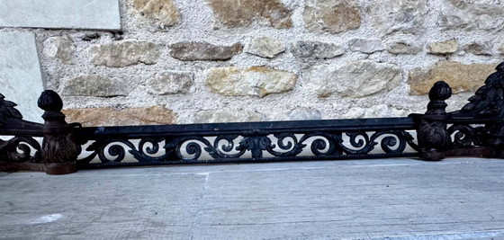 Grande garniture de cheminée d'époque Napoléon III. – Objets déco, Cast Iron (photo 7 of 8)
