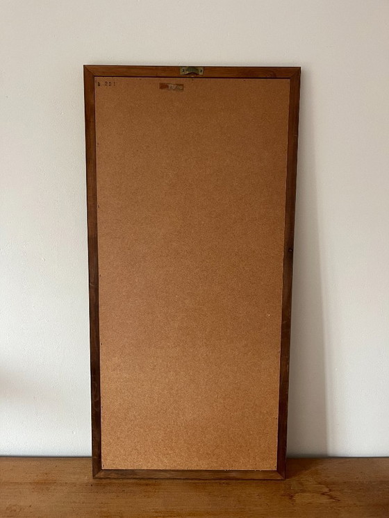 Image 1 of Vintage Danish teak mirror - midcentury mirror