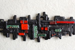 F. Sanchez Sculptural Perignem Ceramic Wall Plaque