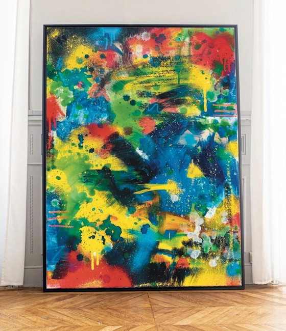 Image 1 of Matias MACHADO - Street Abstraction - Artist painting