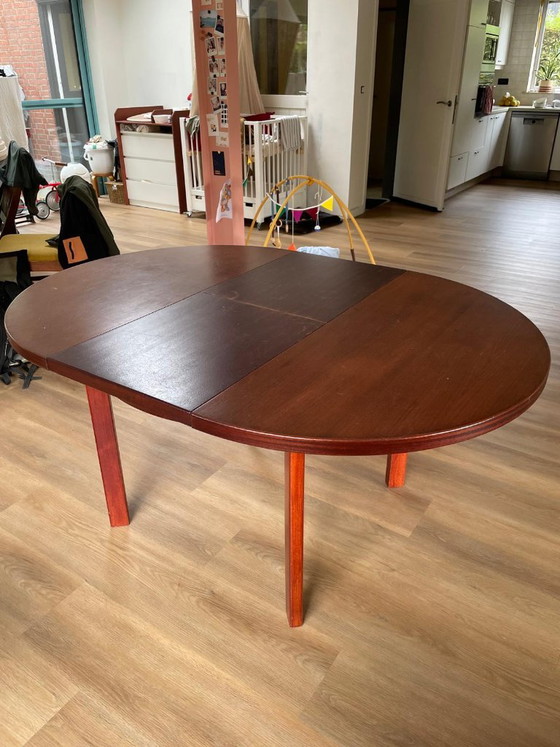 Mid Century Esstisch - ausziehbar – Esstische, Holz (photo 9 of 9)