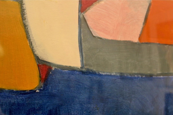 Anneke Umbgrove, ‘Composition Landscape’, Acrílico sobre papel, Firmado, Pinturas y dibujos, Vidrio, Dorado (foto 6 de 8)