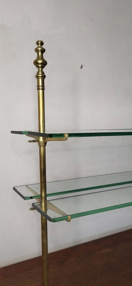 Ladentisch Möbel Schaufenstertisch – Sideboard, Glass, Brass, Industrieel (photo 3 of 11)