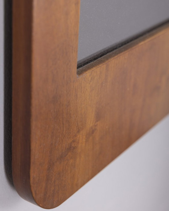 Image 1 of Specchio da parete vintage anni 60 in legno design Italiano