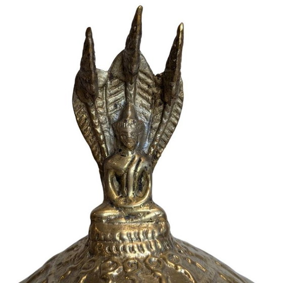 Ciotola per offerte in bronzo antico con Naga – XIX secolo – Ciotole, Bronze (photo 8 of 10)