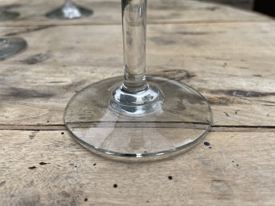 Image 1 of 9x Gravierte Champagne Coupes Champagnergläser 19. Jahrhundert Französisch