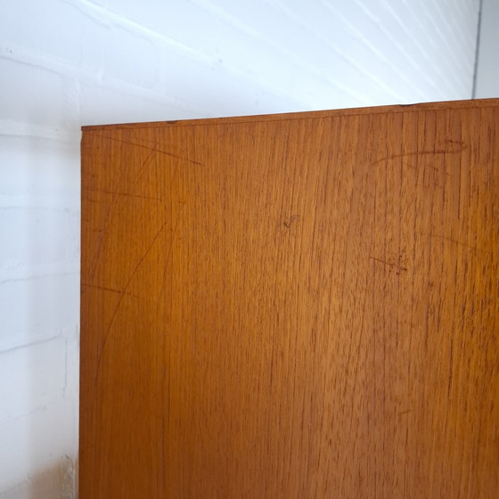 Image 1 of Armario de pared antiguo de teca, diseño danés, década de 1970.