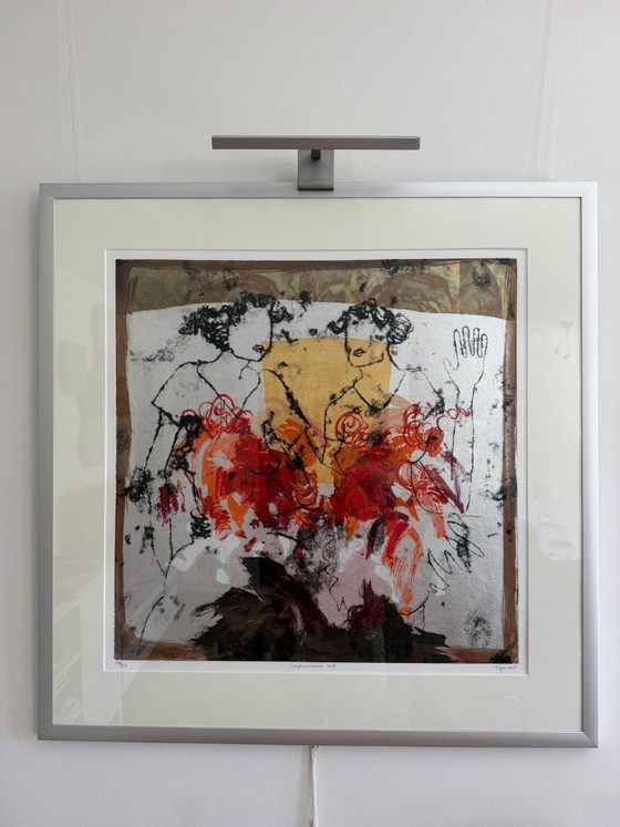 Image 1 of Œuvre graphique de Sjer Jacobs intitulée Copacabana Rouge