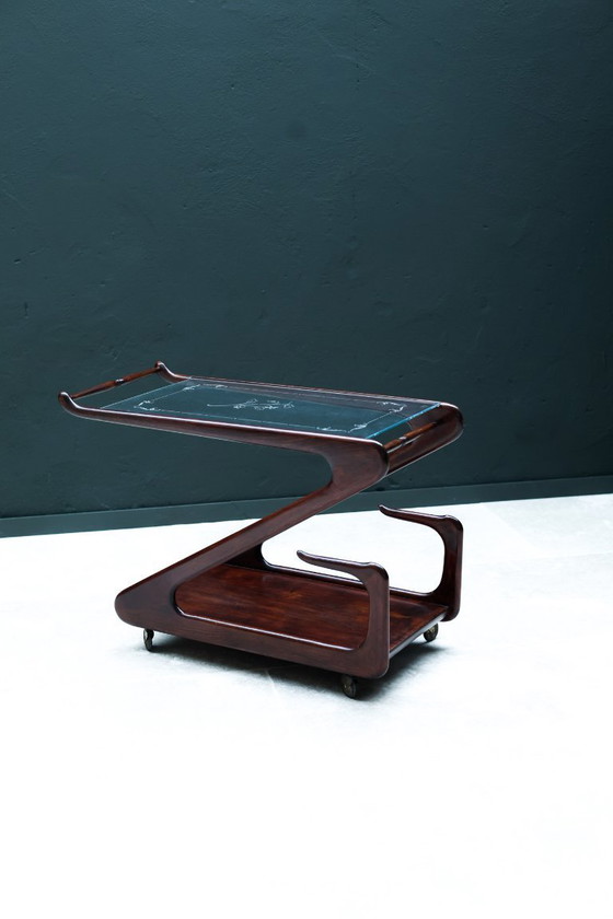 Image 1 of Carrito de servicio italiano Z-Line | Estilo escultural de los años 50
