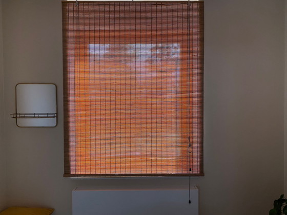Image 1 of Color&Co Danish bamboo roller blinds 2x gray stain 139x190