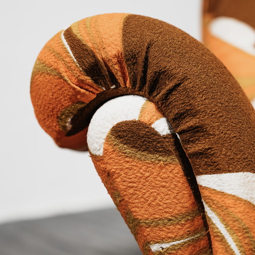 Guarnacci Padovano Vagnoni Paar 1-zits fauteuils Mod. Ionica-ontwerp jaren 70