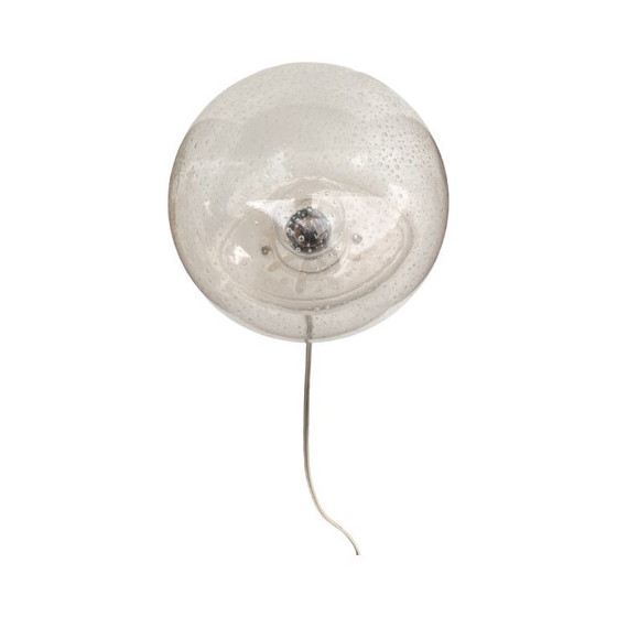 Image 1 of Space Age lamp with spherical bubble glass shade, Germany 1970s.