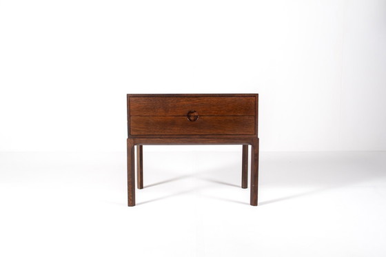 Image 1 of Kai Kristiansen für Aksel Kjersgaard – dänischer moderner Konsolentisch und Spiegel