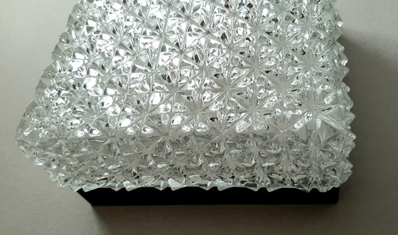 Image 1 of Ceiling light Erco Leuchten, iceglass bakelite 1960s