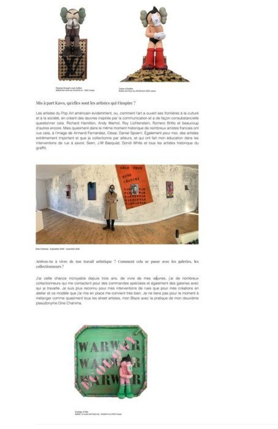 Image 1 of Dine CHANIMA - Bitcoin pop'art gigante in colori neon XXL - Tela d'artista