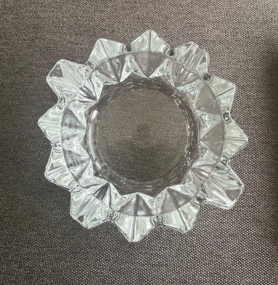 Image 1 of Vintage Caldelli asbak van hout en kristal, hand made