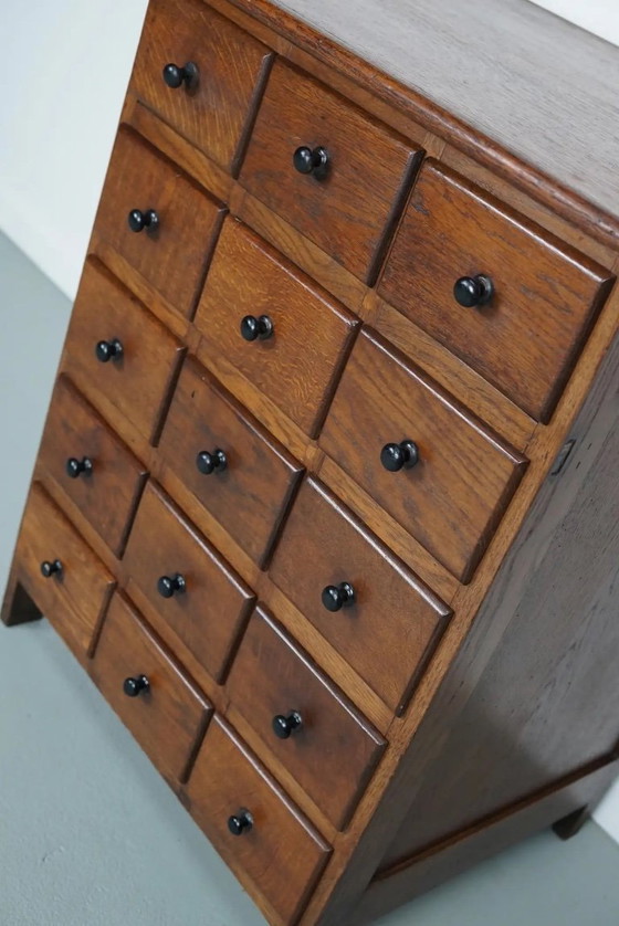 Image 1 of Dutch oak apothecary/hairdressing cabinet, 1930s