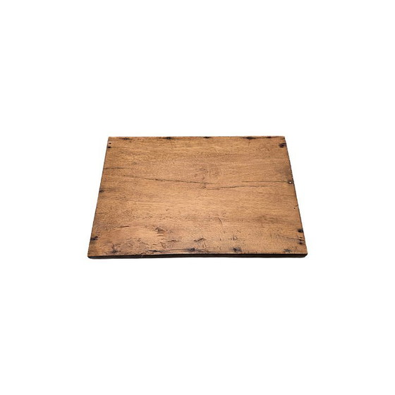 Image 1 of Bandeja antigua de madera tallada, finales del siglo XIX.