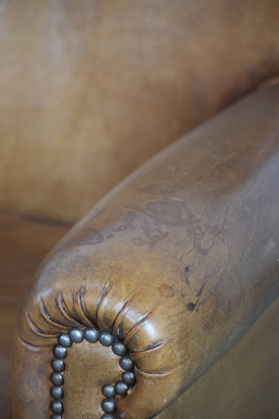 Image 1 of 2 poltrone vintage in pelle di pecora