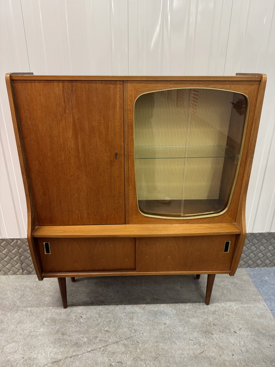 Image 1 of Iconic Teak Mid - Century Vintage Beverage Cabinet from the 1950s.