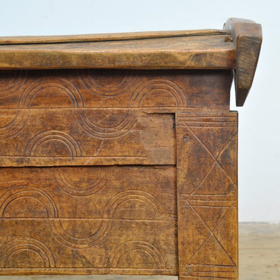 Image 1 of Antique Shepherd’s Chest, 1850’s